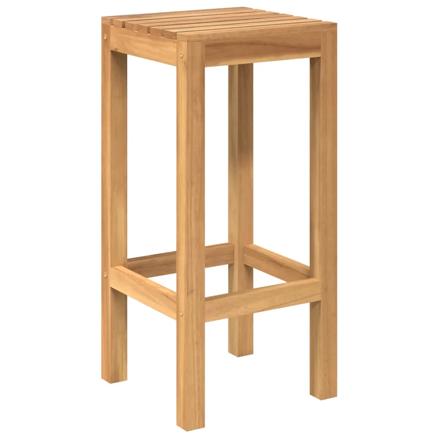 Ensemble de bar extérieur 3 pcs Non traité Bois de teck massif - 3