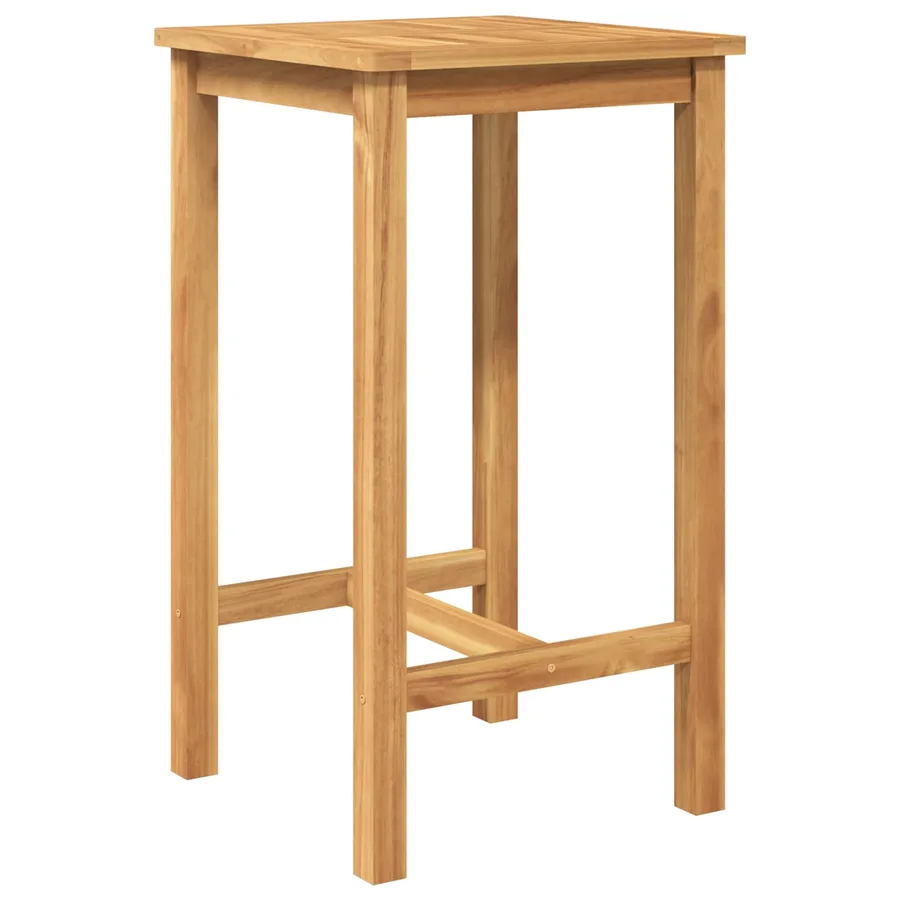Ensemble de bar extérieur 3 pcs Non traité Bois de teck massif - 4