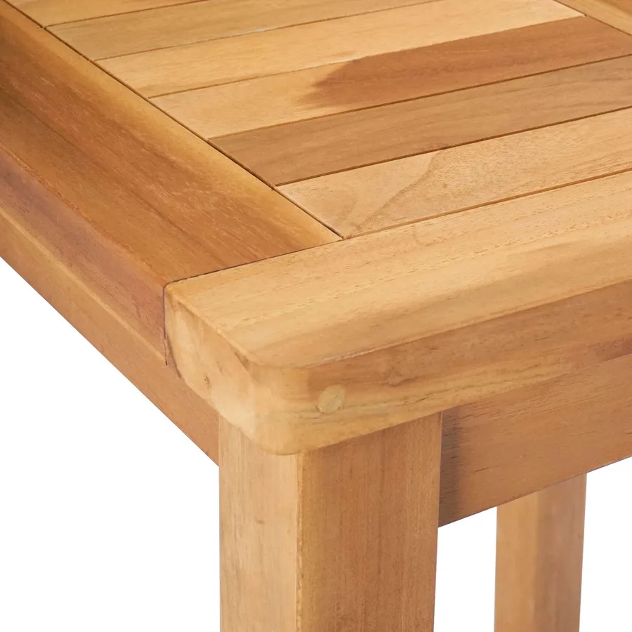 Ensemble de bar extérieur 3 pcs Non traité Bois de teck massif - 6