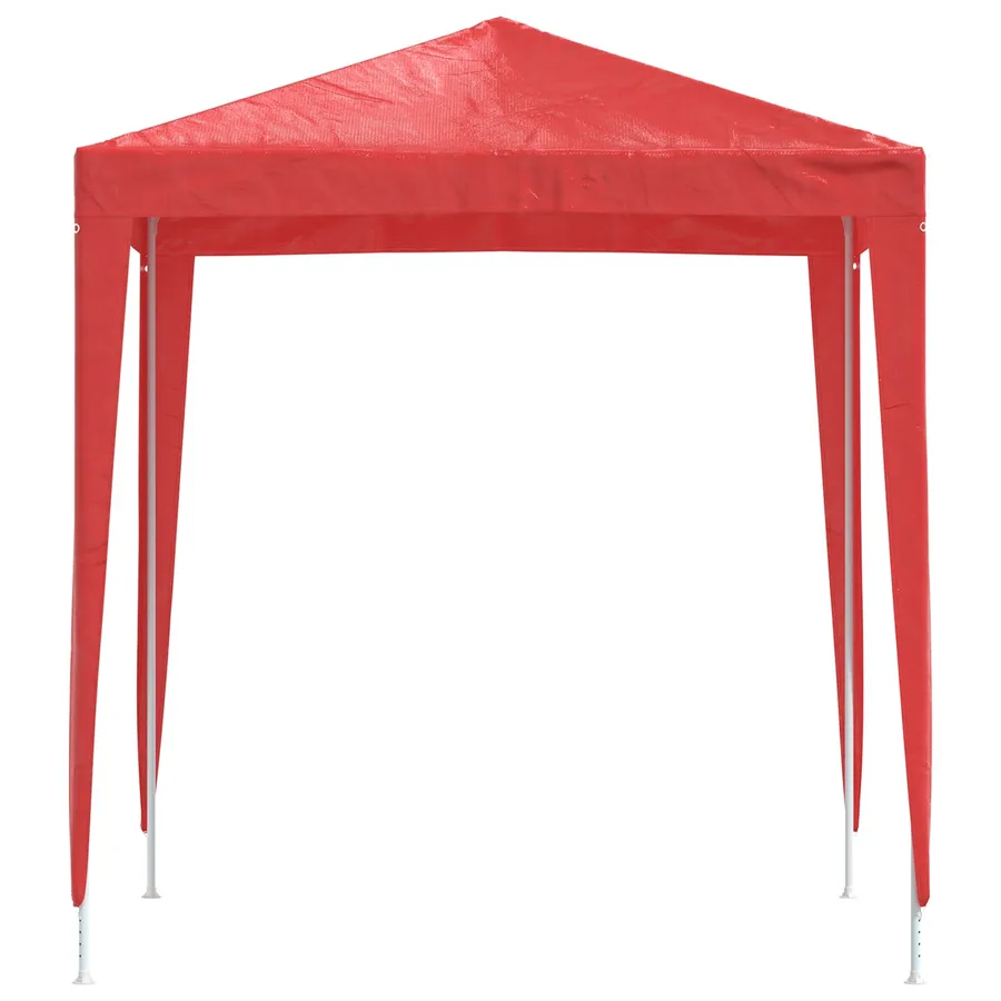 Tente de fête 200 x 200 x 240 cm Rouge PE et acier - 3