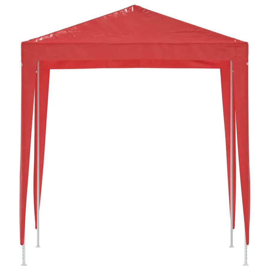 Tente de fête 200 x 200 x 240 cm Rouge PE et acier - 4