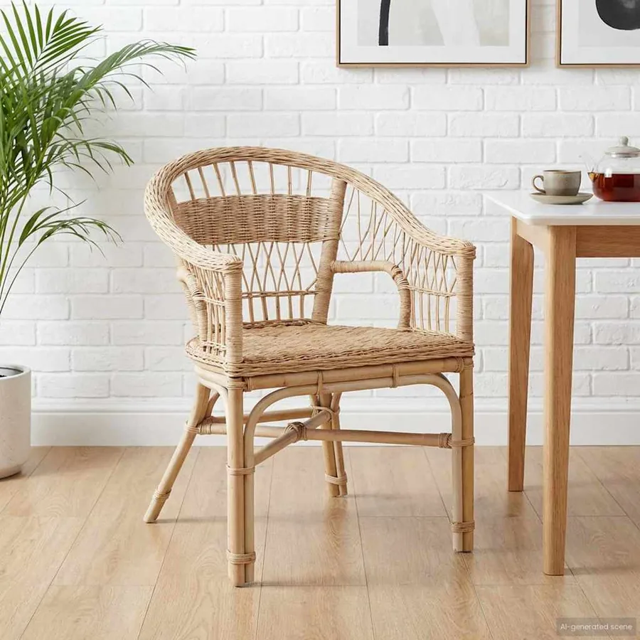 Chaise empilable Naturel 60 x 60 x 81 cm Rotin