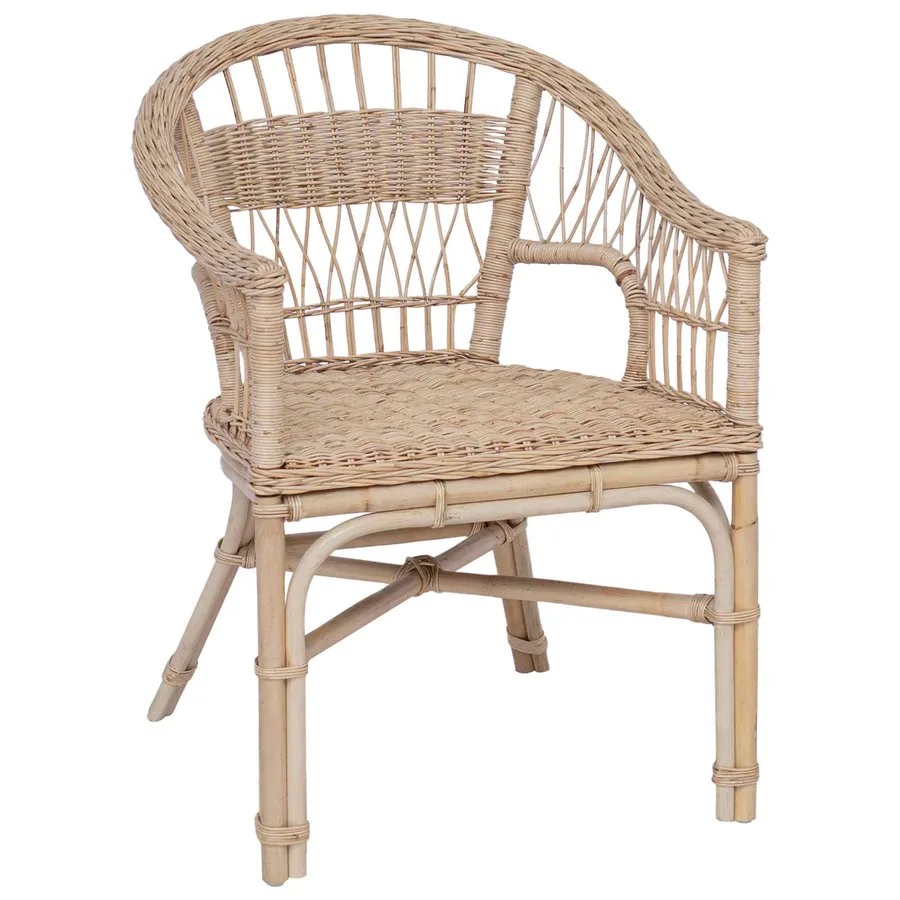 Chaise empilable Naturel 60 x 60 x 81 cm Rotin - 2