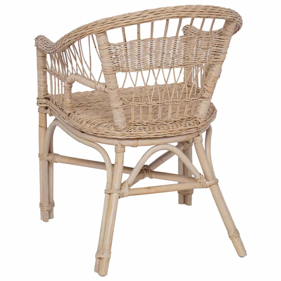 Chaise empilable Naturel 60 x 60 x 81 cm Rotin - 6
