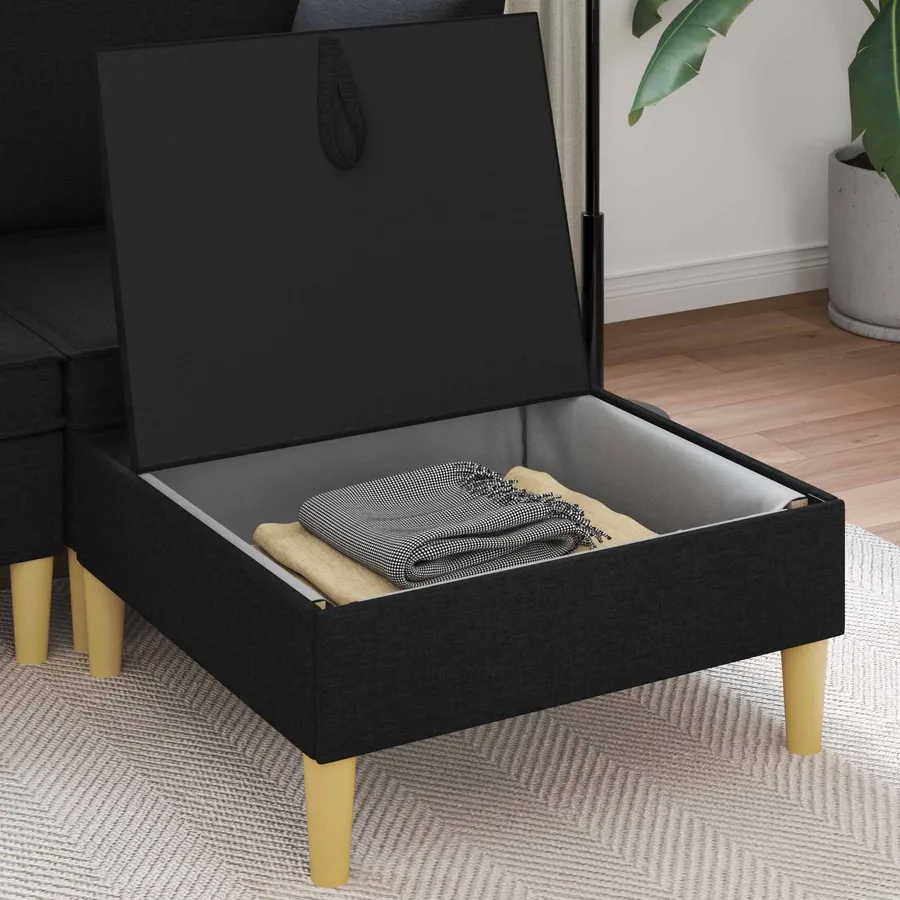 Sofa avec rangement Tissu - 3