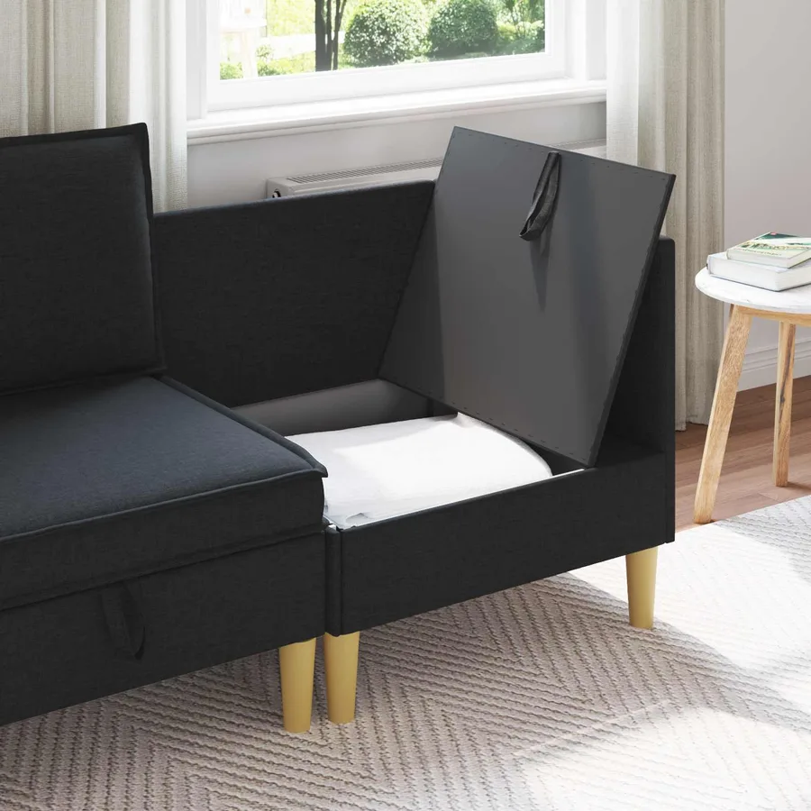 Sofa avec rangement Tissu - 3