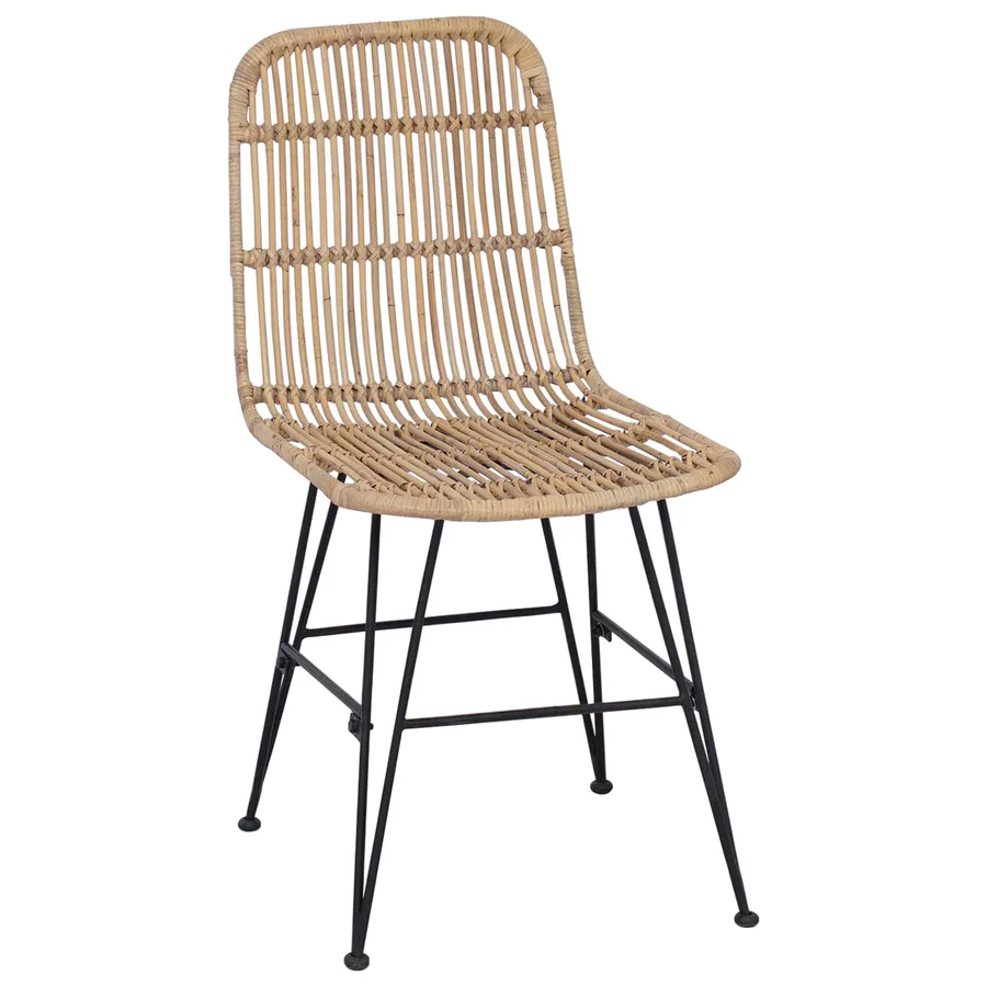 Chaise de salle à manger 2 pcs Naturel 41 x 55 x 85 cm - 4