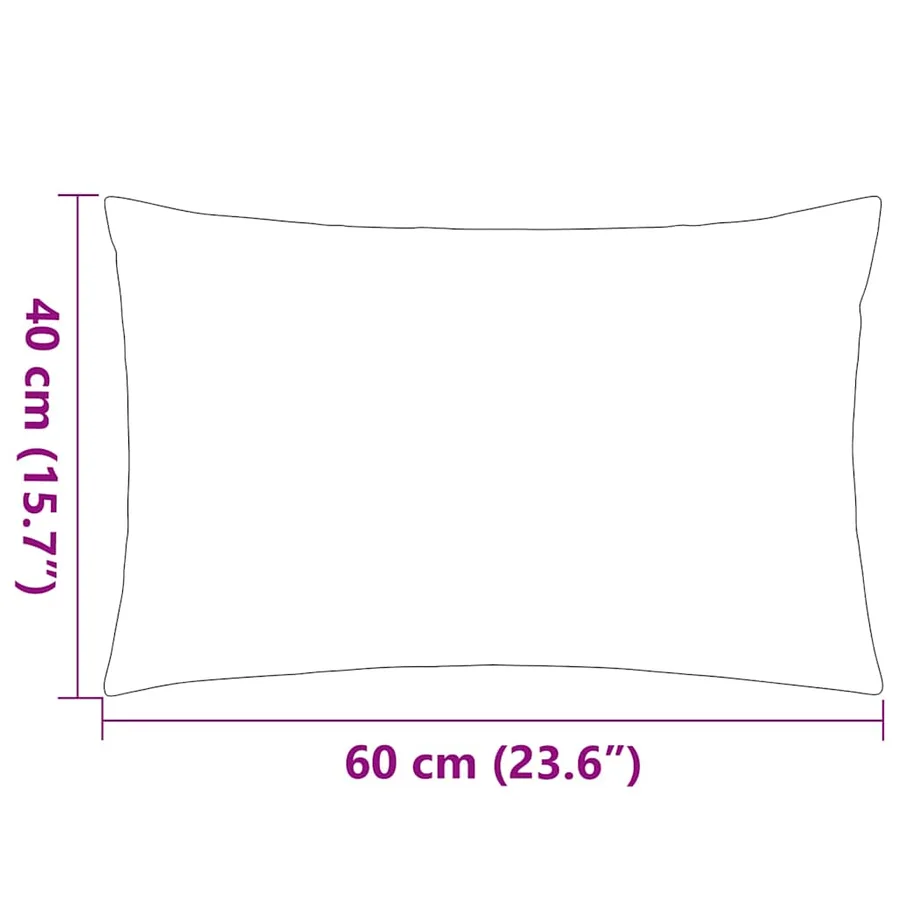Oreiller d'extérieur lot de 4 60 x 40 cm Vert pomme - 6