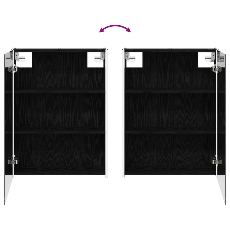 Ensemble de mobilier de salle de bain 5 pcs Chêne noir - 12