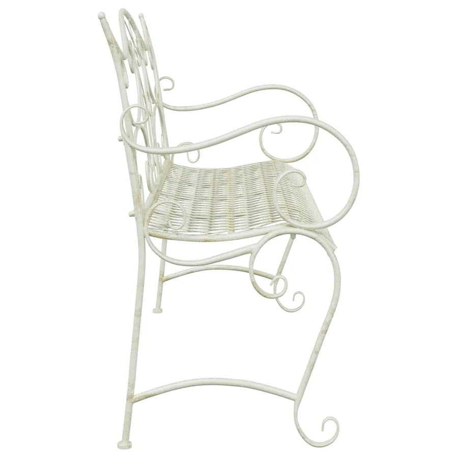Banc de jardin 2-Nombre de places 114 x 56,5 x 90 cm Acier - 4