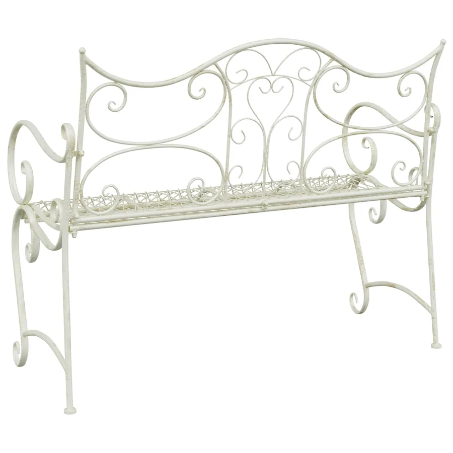 Banc de jardin 2-Nombre de places 114 x 56,5 x 90 cm Acier - 5