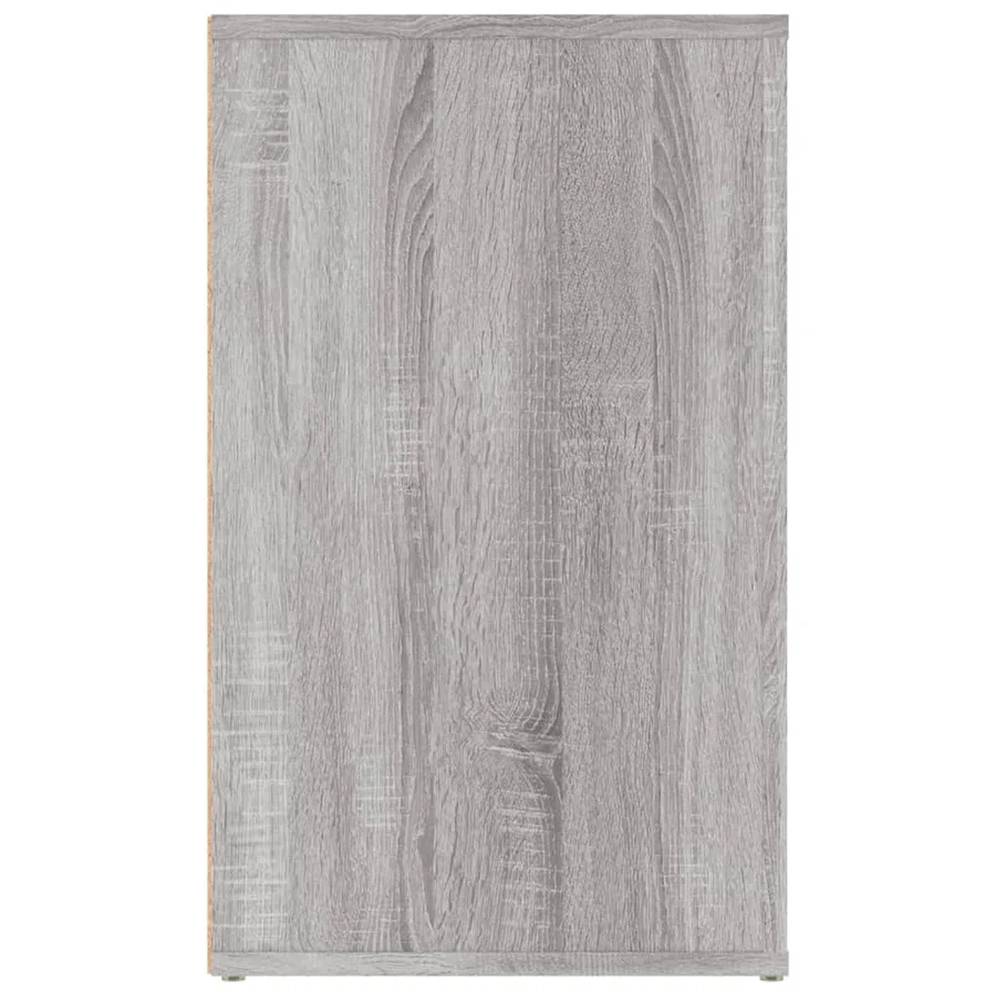 Table de chevet Sonoma gris 50x36x60 cm Bois d'ingénierie - 8