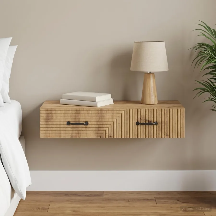 Table d'appoint murale 87,5 x 34,5 x 17 cm Bois d'ingénierie