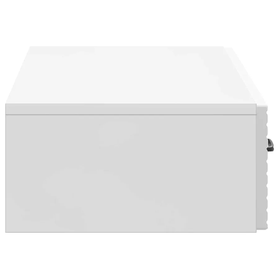 Table d'appoint murale Blanc brillant 87,5 x 34,5 x 17 cm - 6
