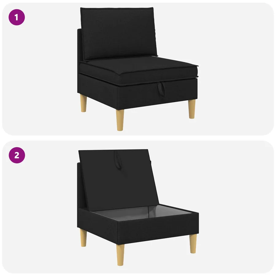 Sofa avec rangement Tissu - 9