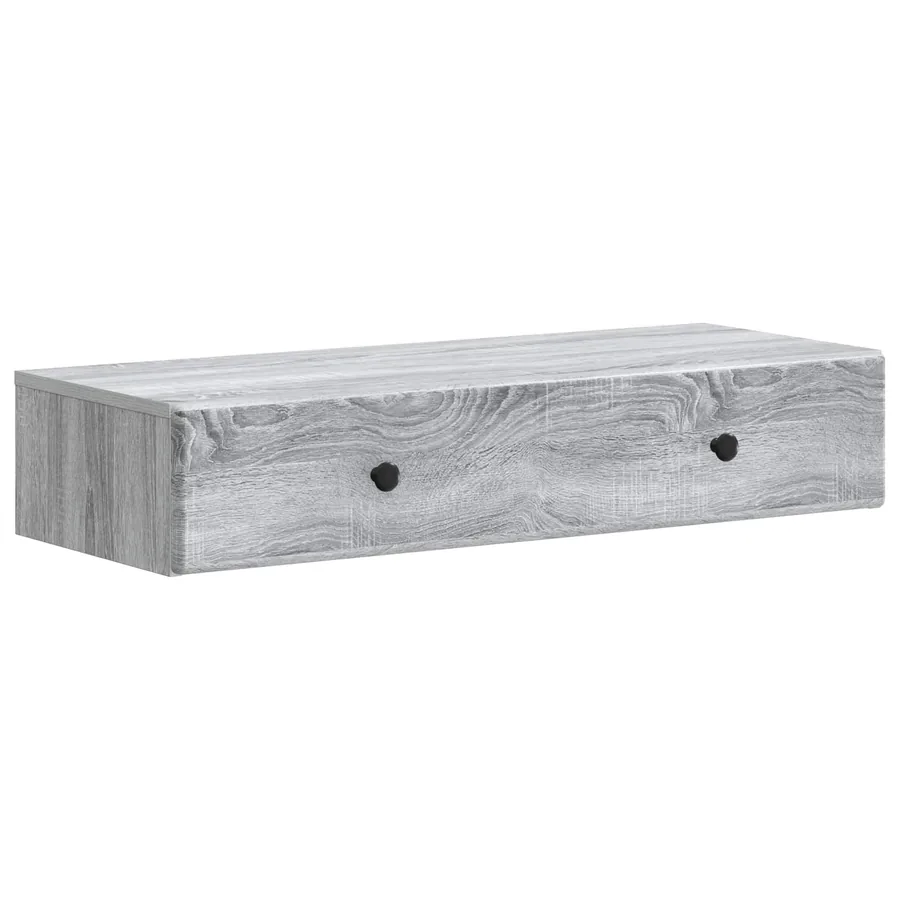 Table d'appoint murale Sonoma gris 87,5 x 34,5 x 17 cm - 2