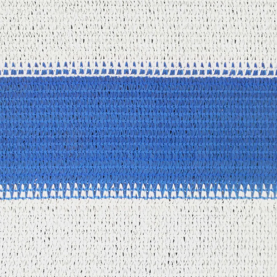 Voile d'ombre Bleu et Blanc 5 x 6 m HDPE - 7