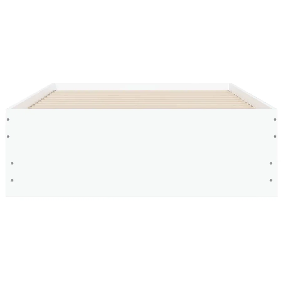Cadre de lit avec rangement Blanc 80 x 200 cm Bois d'ingénierie - 5