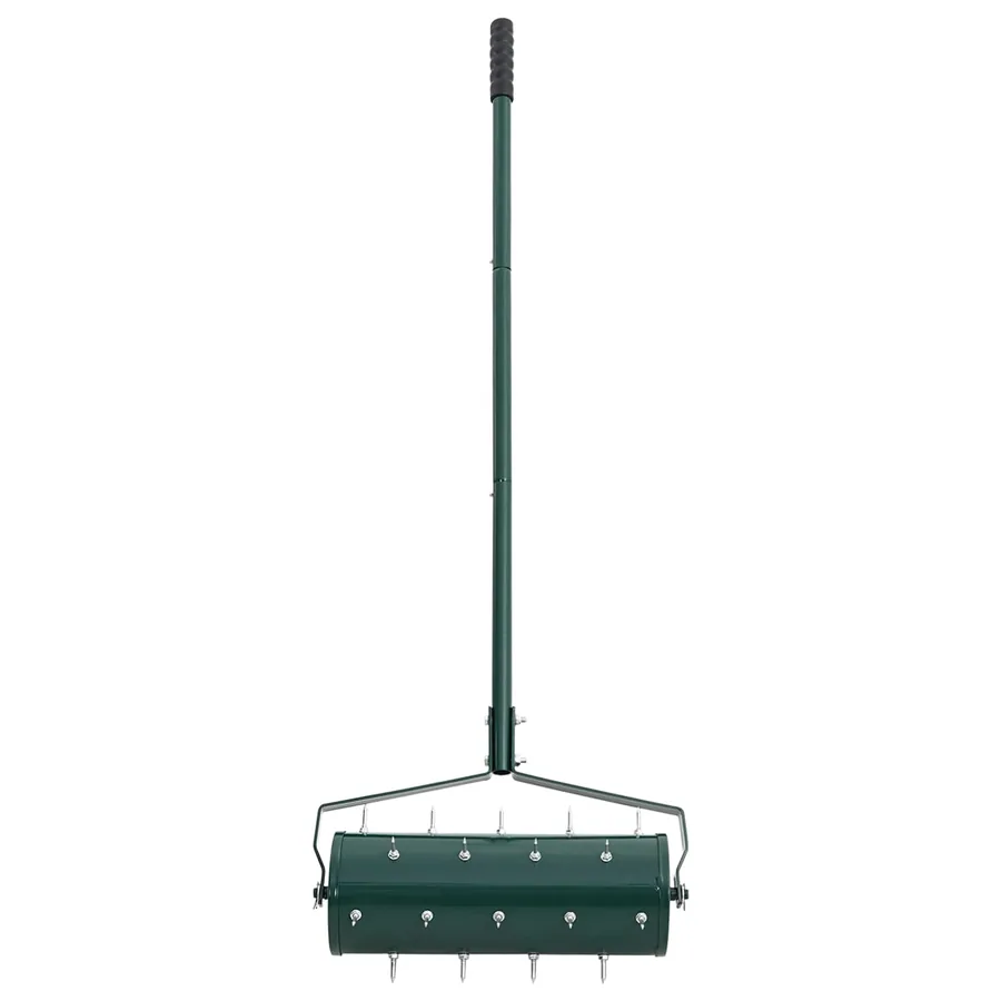 Roller à gazon tiré avec des pinces aérateur Vert 128 x 38 cm - 4