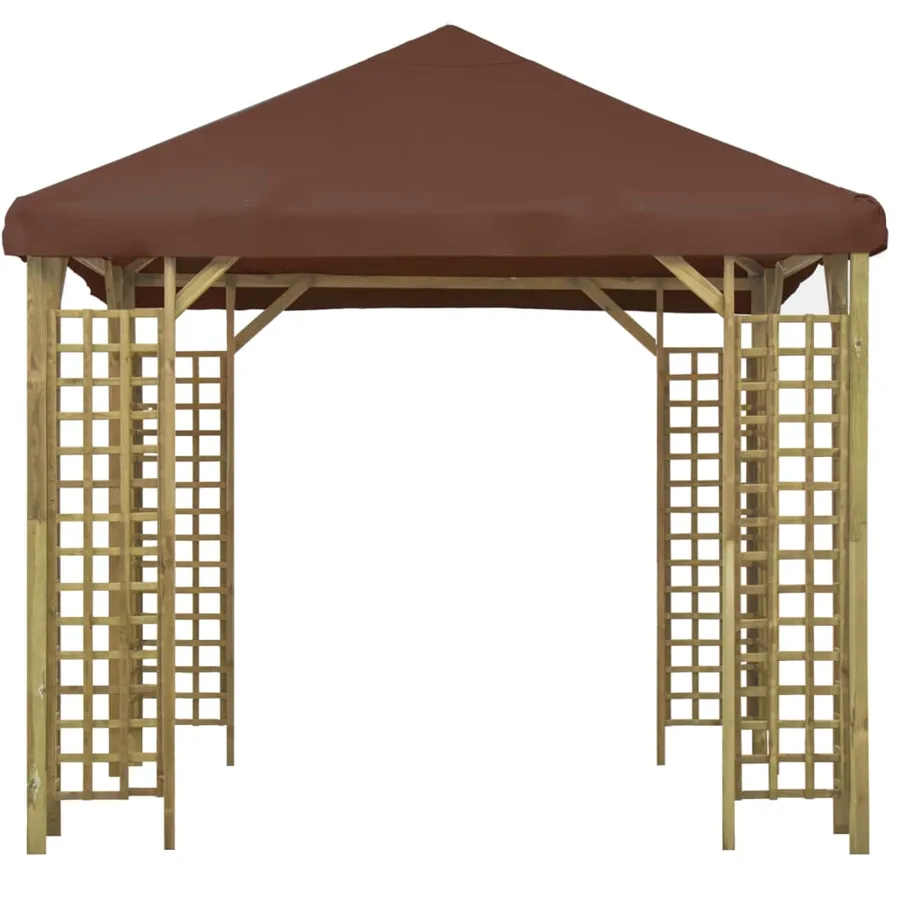 Belvédère 3x3 m Marron - 2