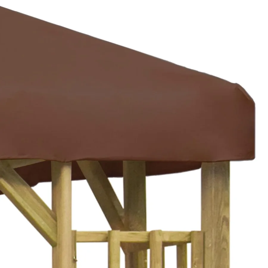 Belvédère 3x3 m Marron - 3