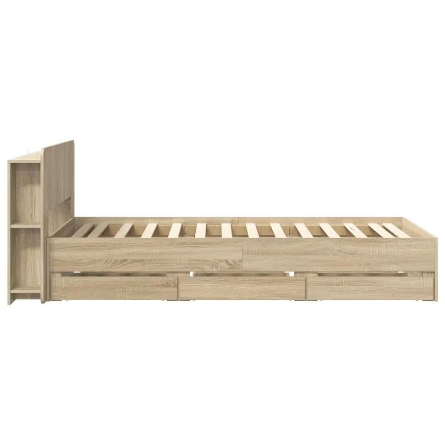 Cadre de lit avec rangement Chêne Sonoma 80 x 200 cm - 5
