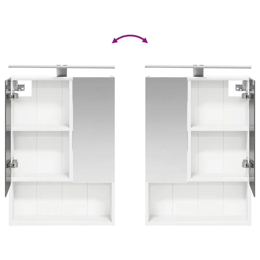 Ensemble de mobilier de salle de bain 5 pcs Blanc - 12