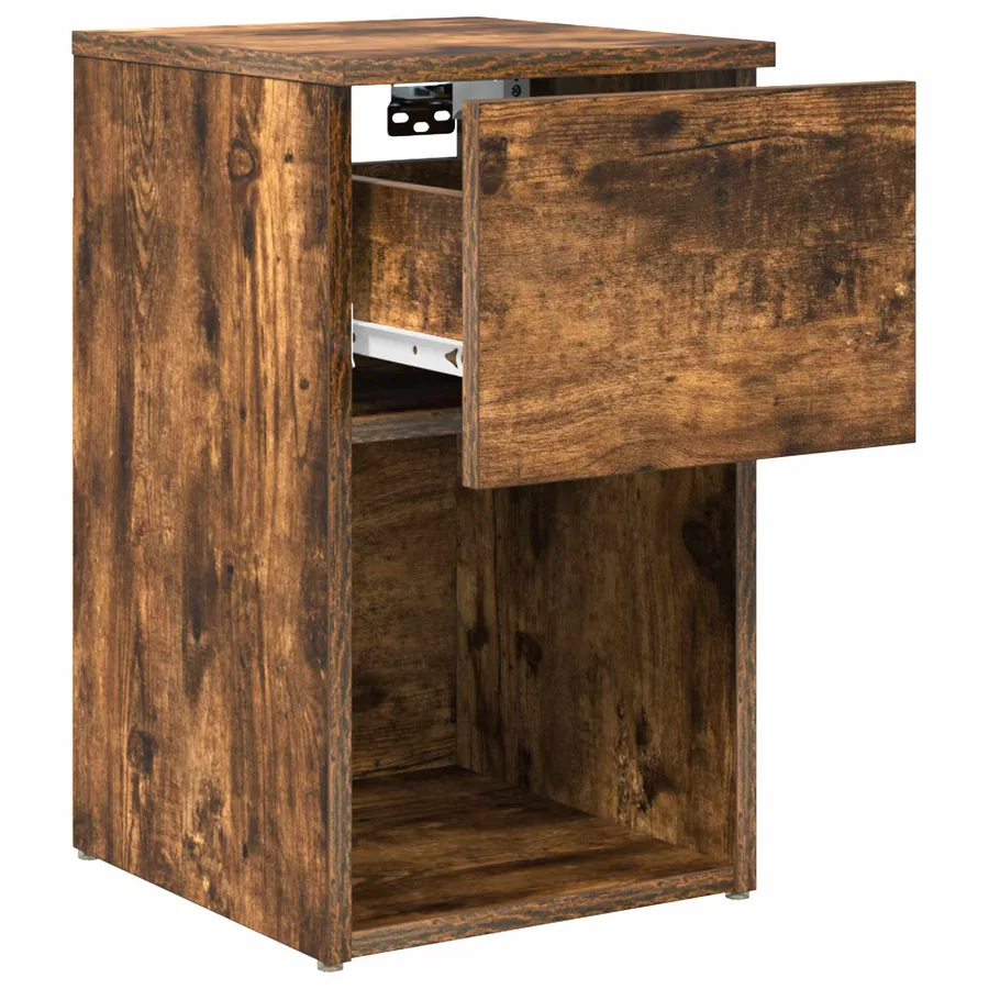 Armoire de lit 2 pcs Chêne fumé 29 x 31,5 x 49 cm - 6