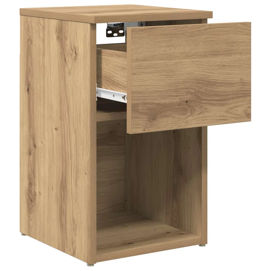 Armoire de lit 2 pc Chêne artisanal 29 x 31,5 x 49 cm - 6