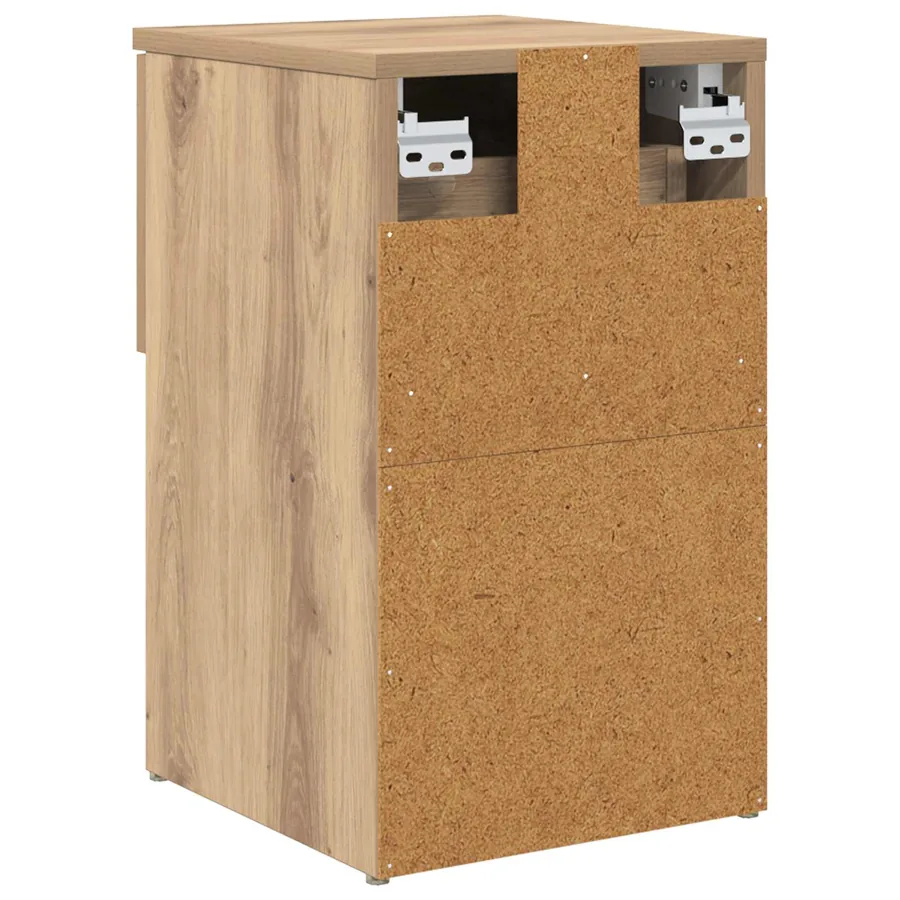 Armoire de lit 2 pc Chêne artisanal 29 x 31,5 x 49 cm - 9