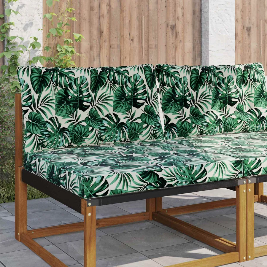 Coussin de canapé d'extérieur Polyester Motif feuille