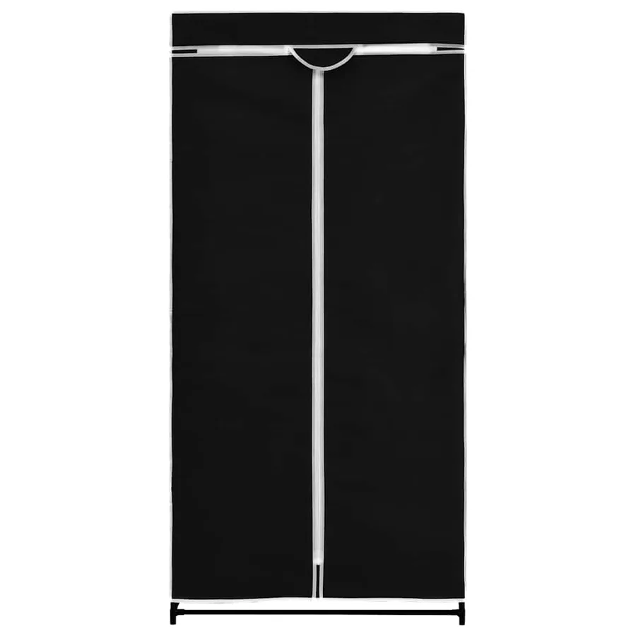 2 pcs Garde-robes Noir 75x50x160 cm - 5