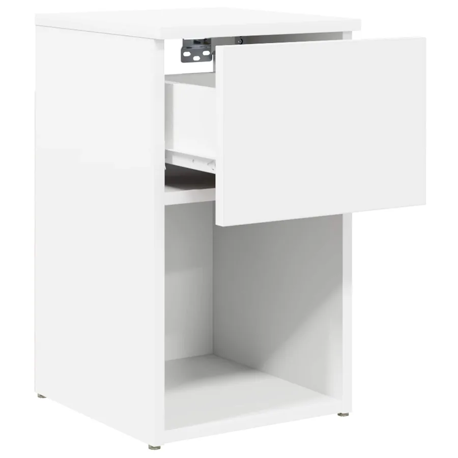 Armoire de lit Blanc 29 x 31,5 x 49 cm Bois d'ingénierie - 5