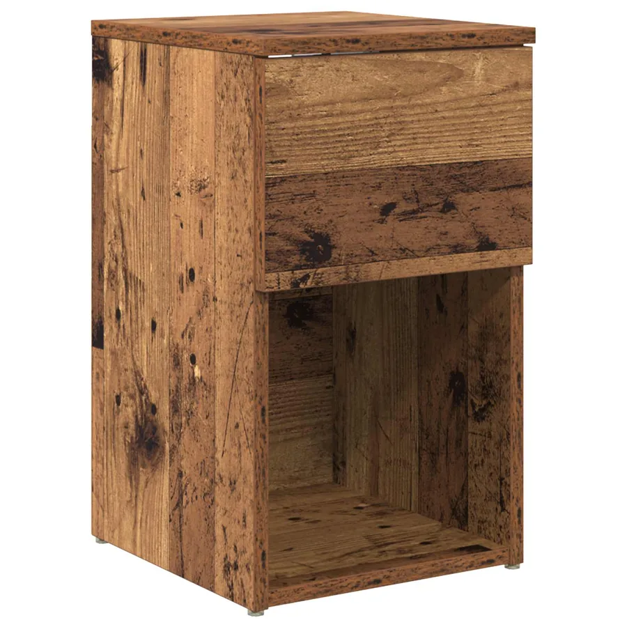 Armoire de lit 2 pcs Bois ancien 29 x 31,5 x 49 cm - 5