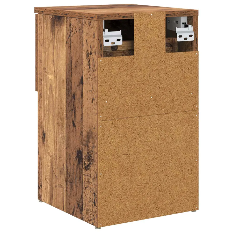 Armoire de lit 2 pcs Bois ancien 29 x 31,5 x 49 cm - 9