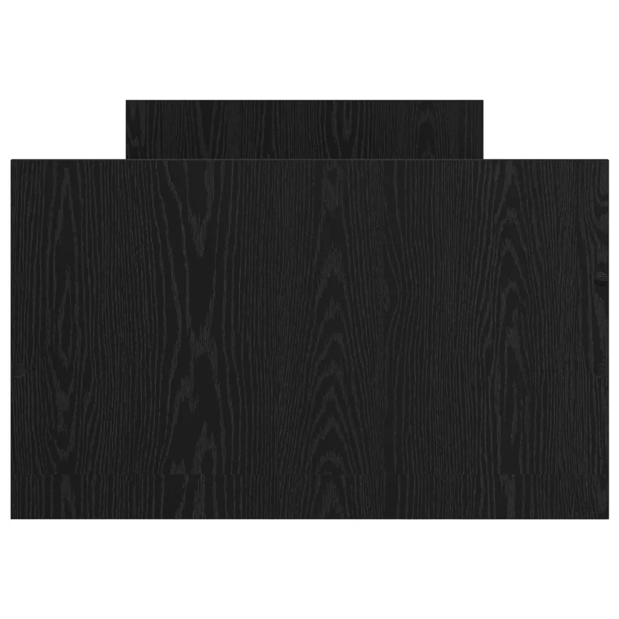 Cadre de lit avec rangement Chêne noir 80 x 200 cm - 3