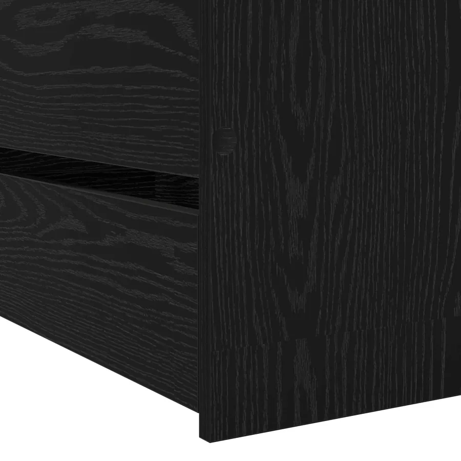Cadre de lit avec rangement Chêne noir 80 x 200 cm - 5