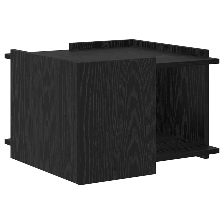 Table basse Chêne noir 50,5 x 50 x 33 cm Bois d'ingénierie - 7
