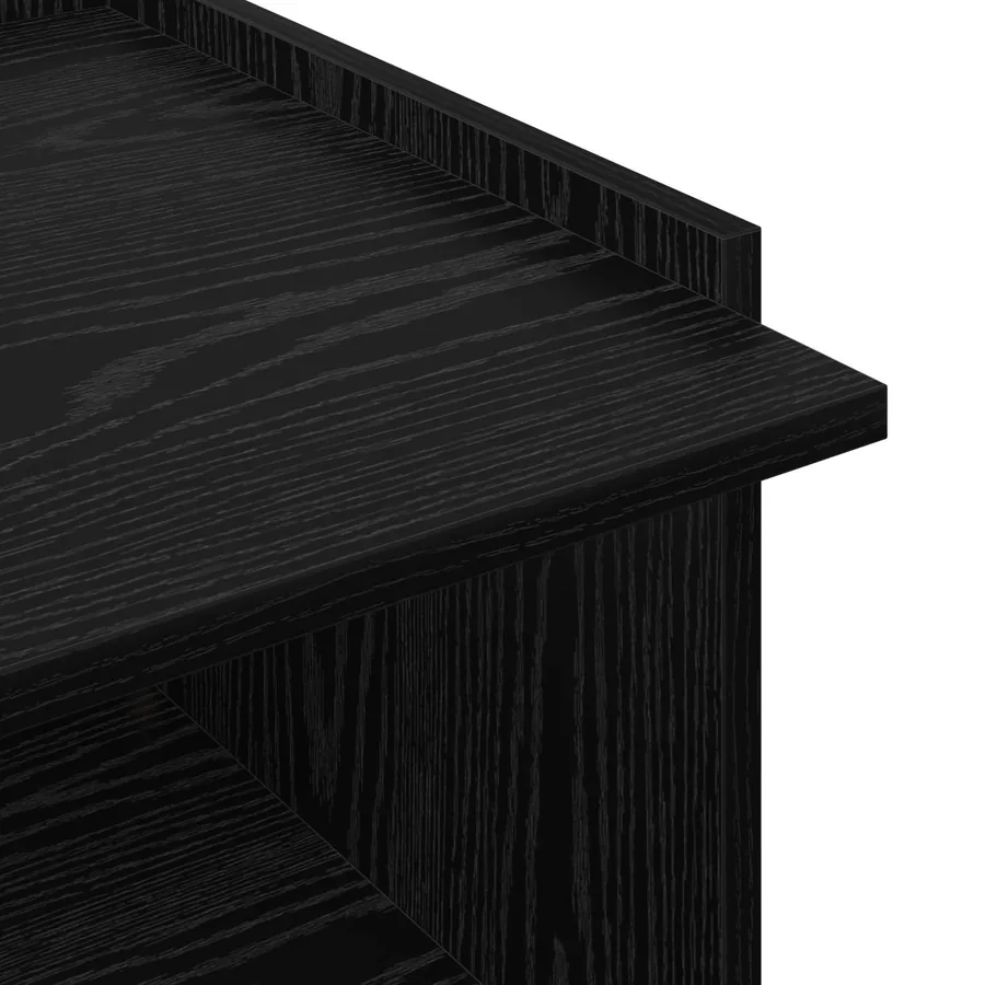 Table basse Chêne noir 50,5 x 50 x 33 cm Bois d'ingénierie - 8