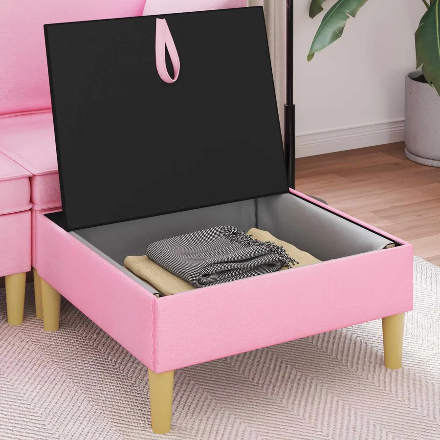 Sofa avec rangement Tissu - 3