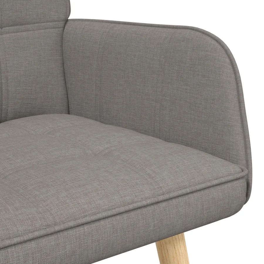 Sofa 2 places Taupe 115 x 61 x 87 cm Tissu - 7