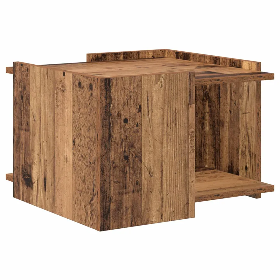 Table basse Bois ancien 50,5 x 50 x 33 cm Bois d'ingénierie - 2