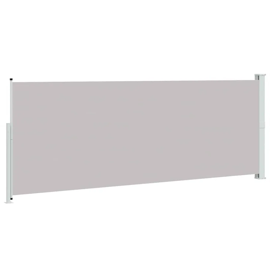Auvent latéral rétractable de patio 180x500 cm Gris - 6