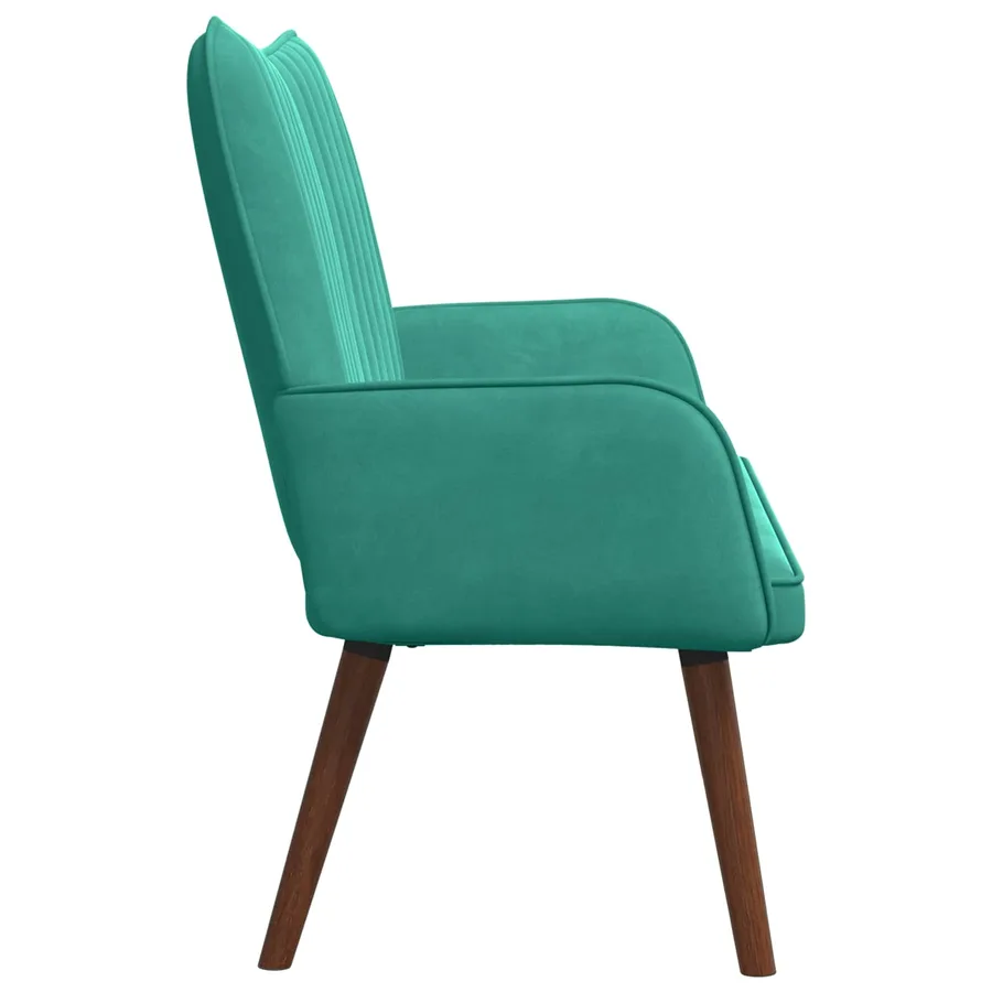 Sofa 2 places Turquoise 115 x 61 x 87 cm Velours - 5