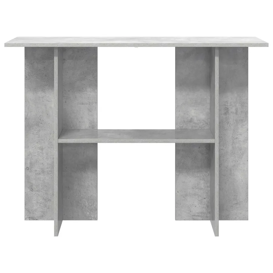 Table console Gris béton 100 x 30 x 75 cm Bois d'ingénierie - 5