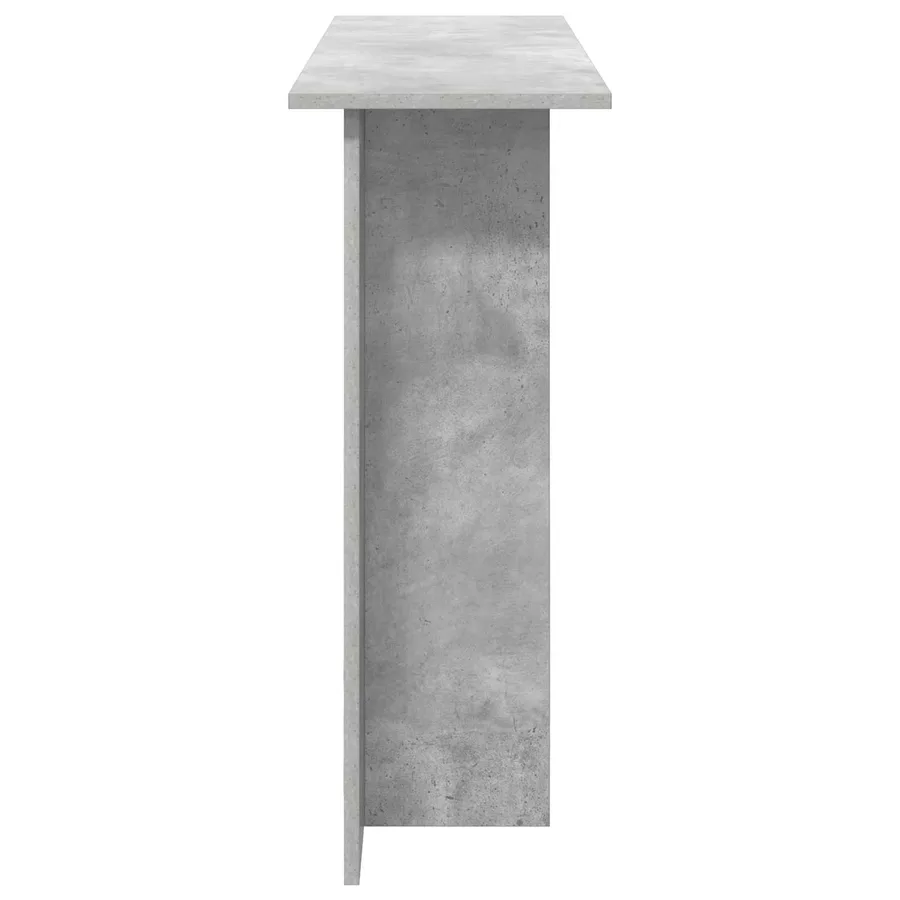 Table console Gris béton 100 x 30 x 75 cm Bois d'ingénierie - 6