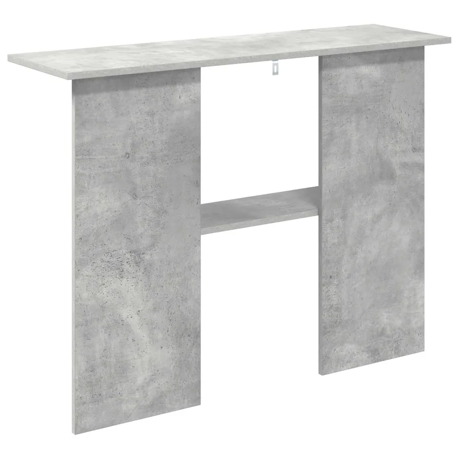 Table console Gris béton 100 x 30 x 75 cm Bois d'ingénierie - 7