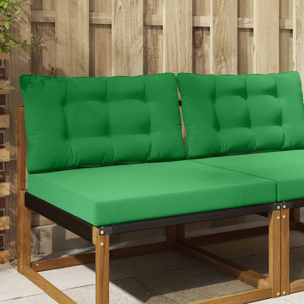 Coussin de canapé d'extérieur Polyester Vert 80 x 68,5 x 8 cm