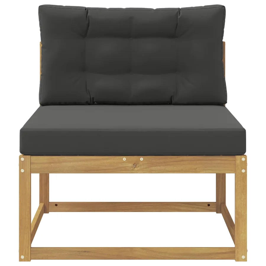 Sofa de milieu extérieur Polyester Blanc - 3