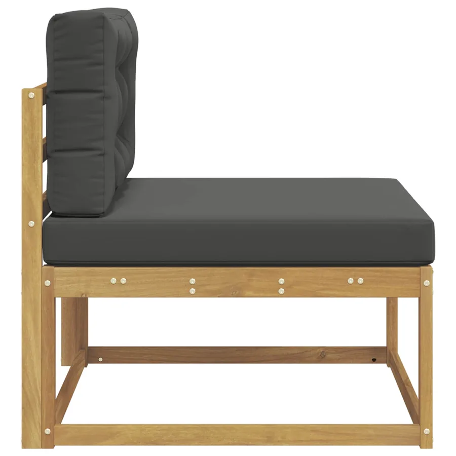 Sofa de milieu extérieur Polyester Blanc - 4